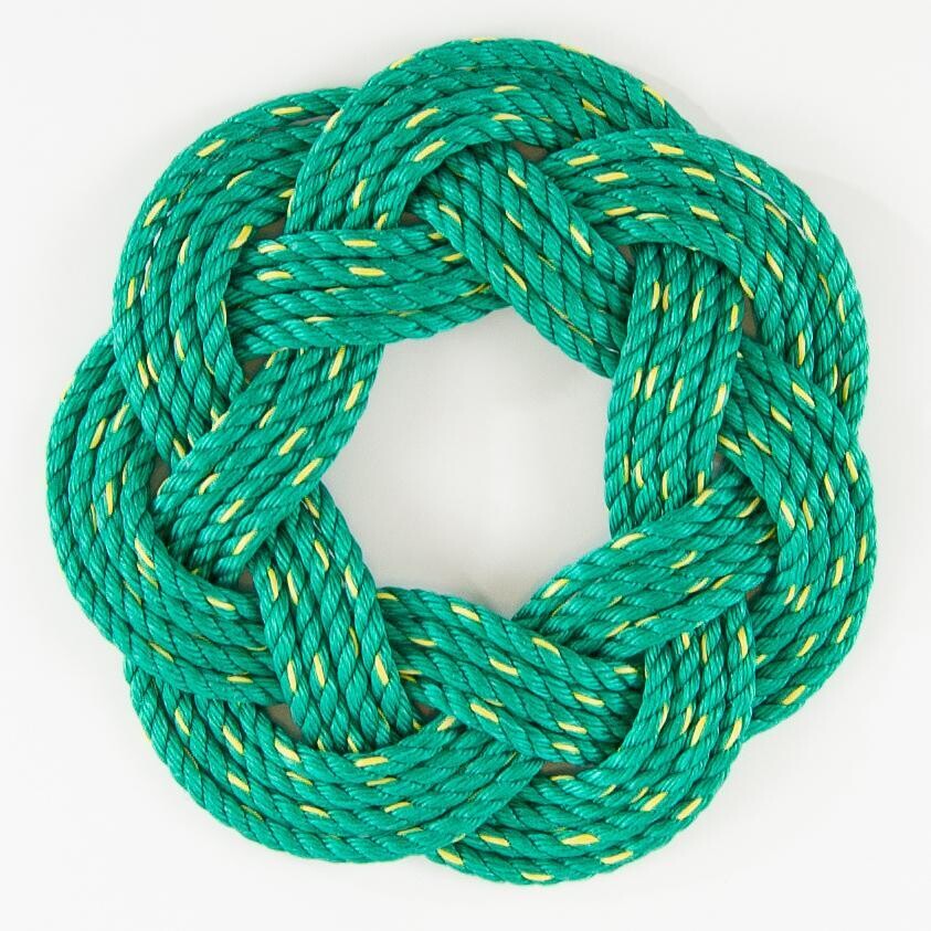 Lobster Rope Wreath 16", Green - All for Knot