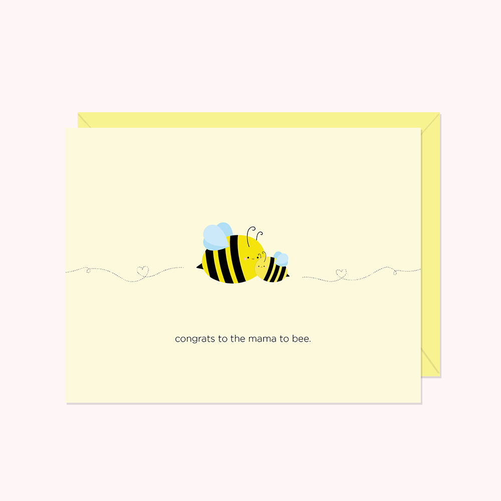 Congrats to the Mama to Bee card - Paper Hearts
