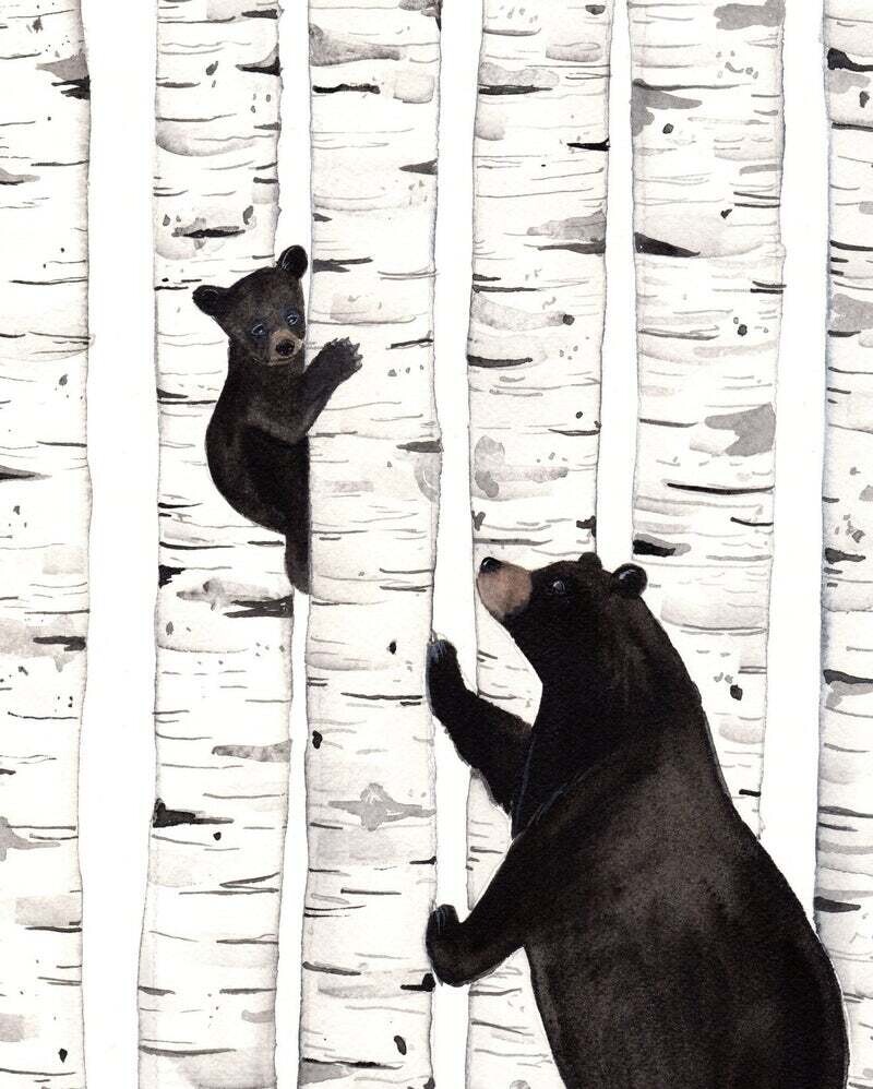 Bear & Cub print - Sarah Duggan