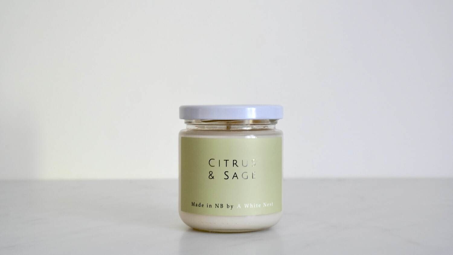 Citrus and Sage Candle- A White Nest 