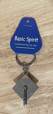 Grad Cap Keychain- Basic Spirit