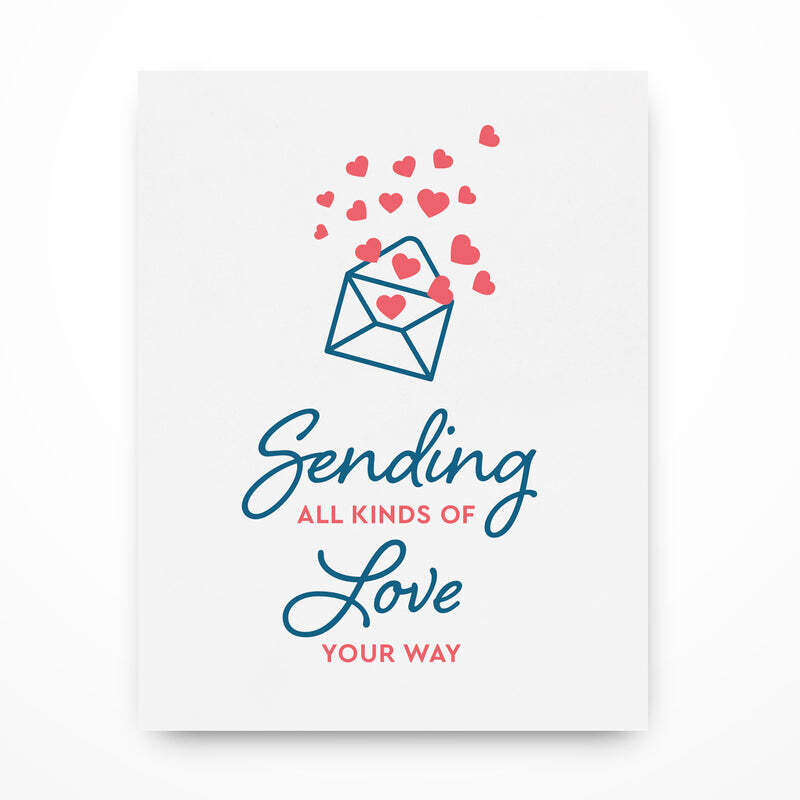 Sending Love Card- Inkwell Originals 