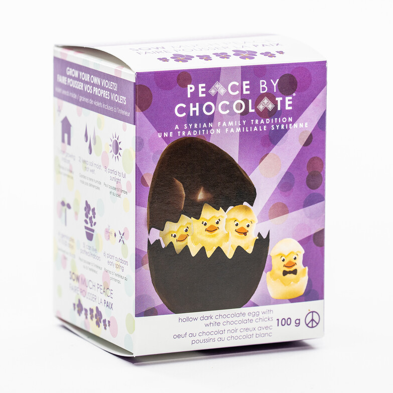 Easter Egg With Chicks- Peace by Chocolate 