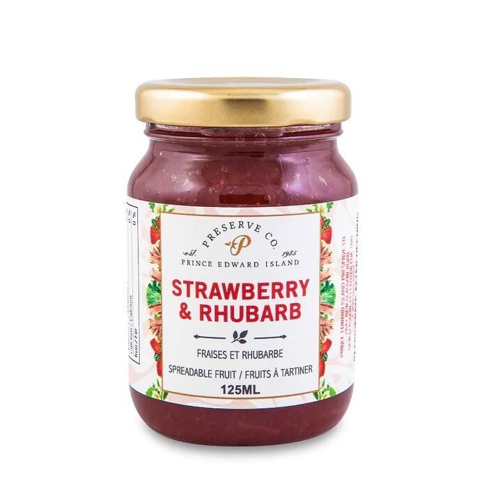 Strawberry Rhubarb 125ml- PEI Preserve Co.