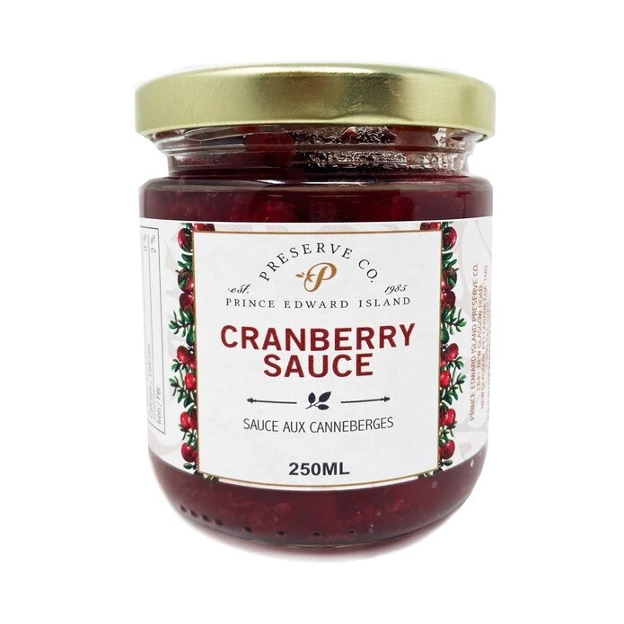 Cranberry Sauce 250ml- PEI Preserve Co.