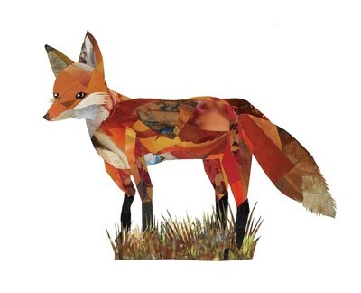 Fox Collage Print
