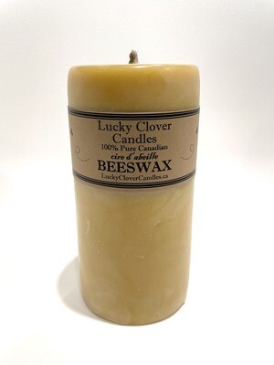 Smooth Beeswax Candle 3" x 9"