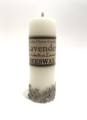 Lavender Beeswax Candle 2x6