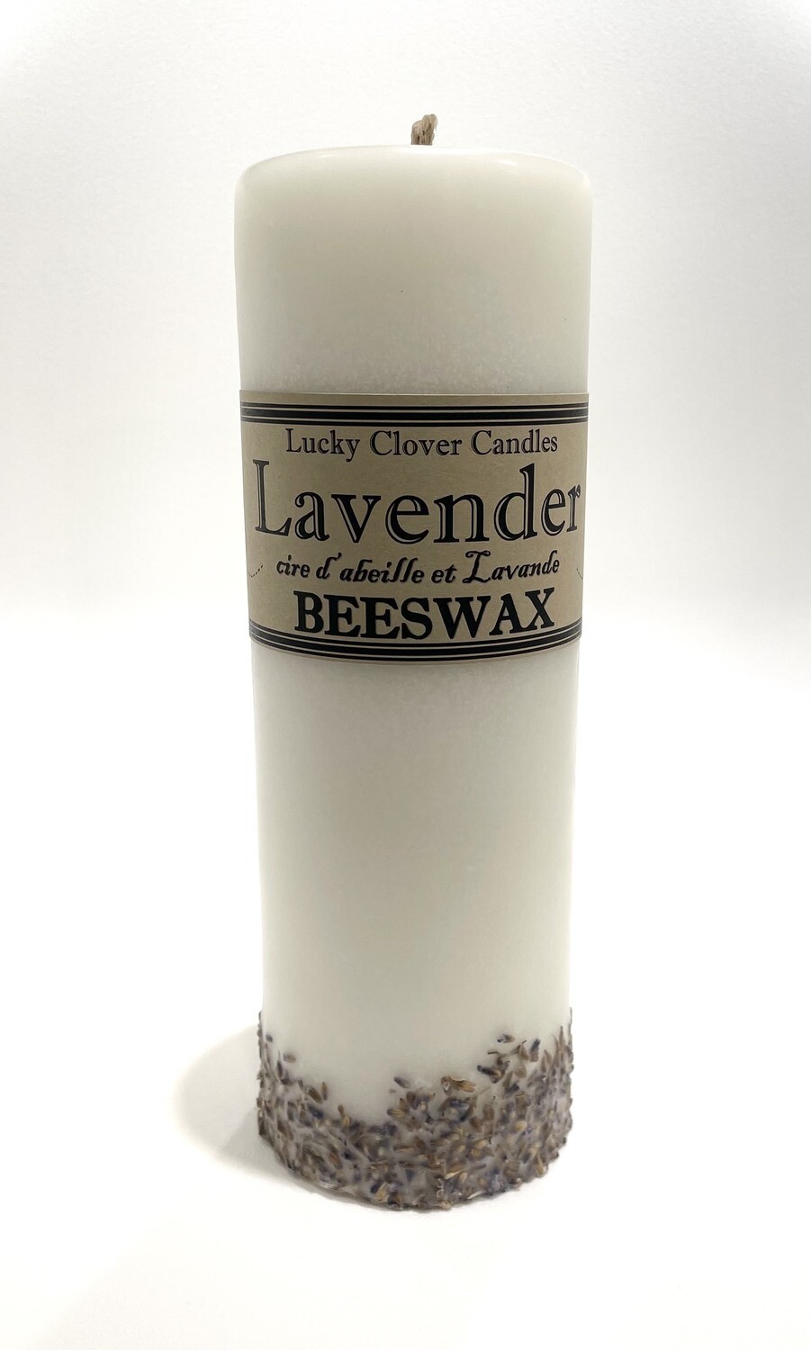 Lavender Beeswax Candle 3x9