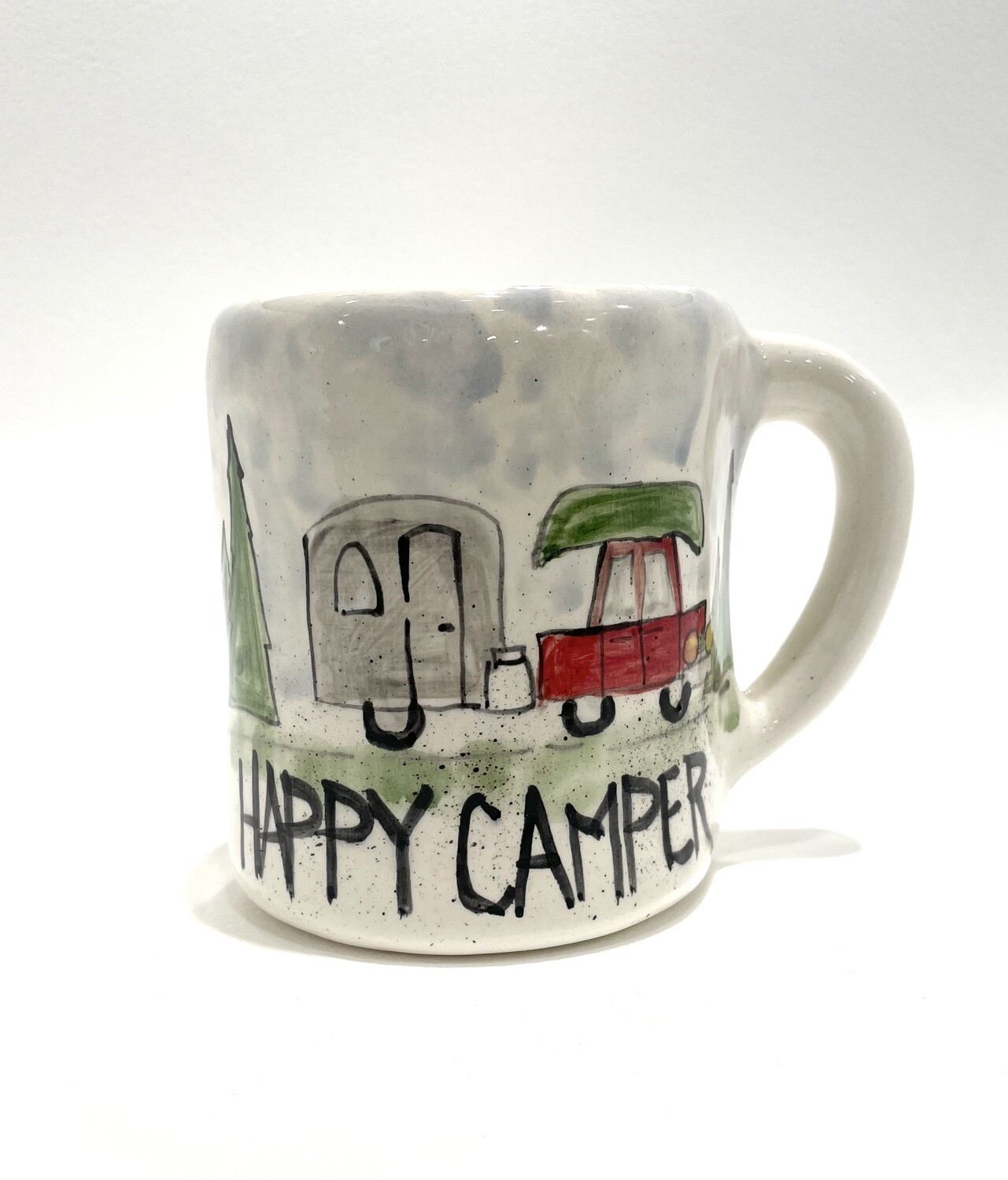 Happy Camper Mug Right Handed - Clayton Dickson 