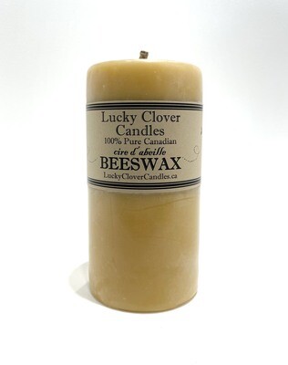 Smooth Beeswax Candle 3x6