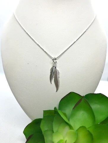 Feather Necklace- Shy Giraffe 