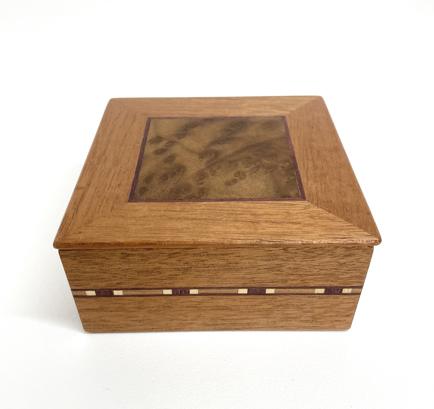 Square Mahogany Box- Tam Flemming