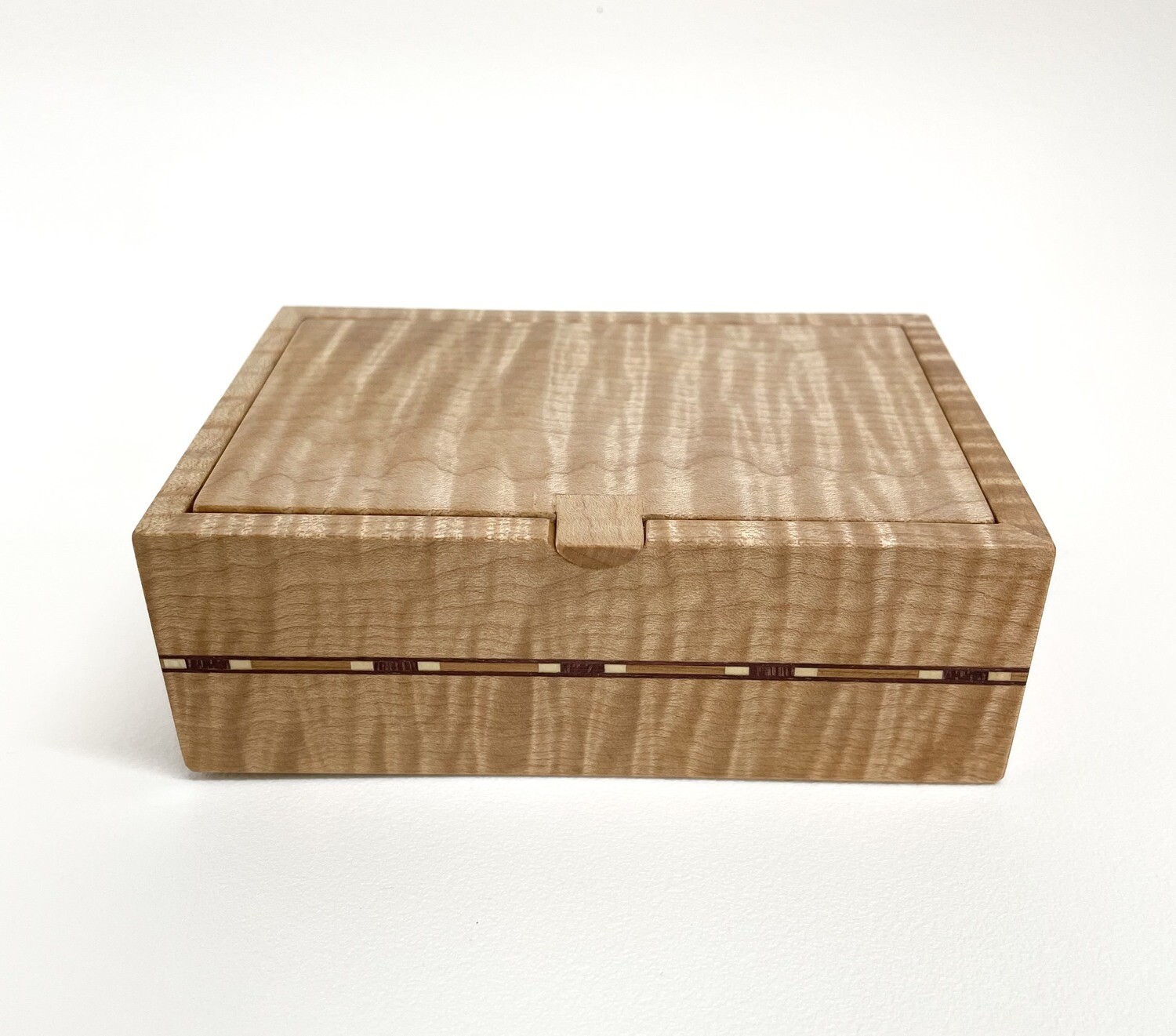 Hinged Curly Maple Box- Tam Flemming 