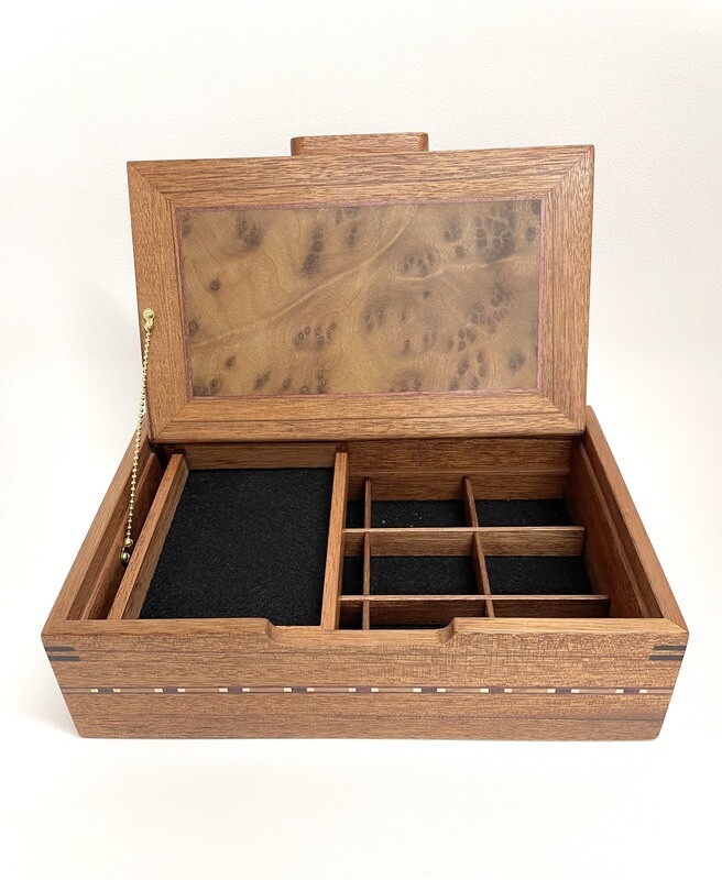 Large Mahogany Jewellery Box- Tam Flemming