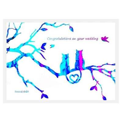 Cat Wedding Card- Hannah Hicks Cat Wedding Card- Hannah Hicks