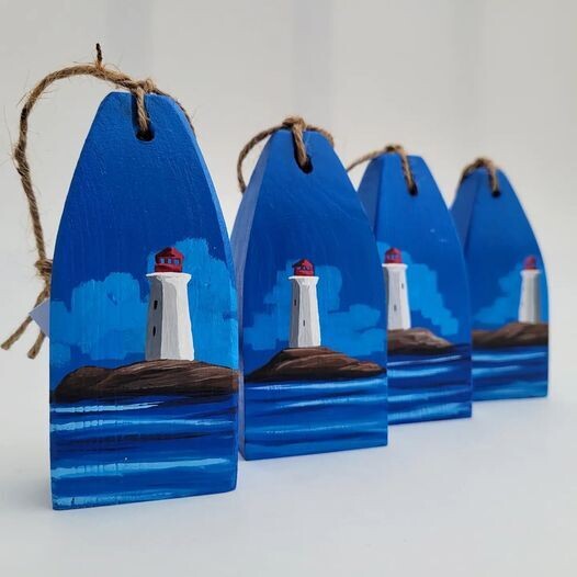 Lighthouse on Dark Blue Sky- Care Garrison