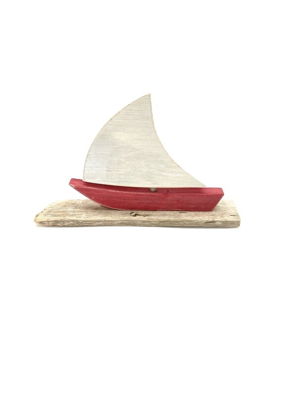 Red Large Sailboat - Jerry Walsh