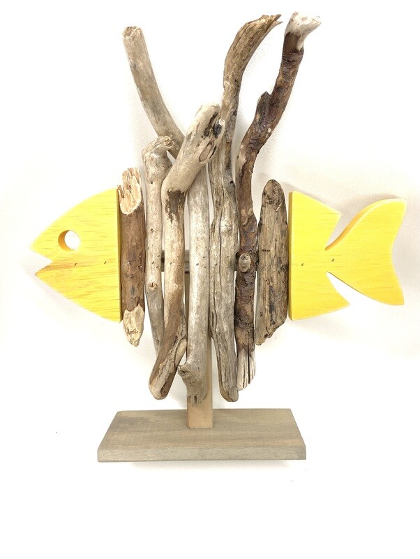 Yellow Skeleton Fish - Jerry Walsh