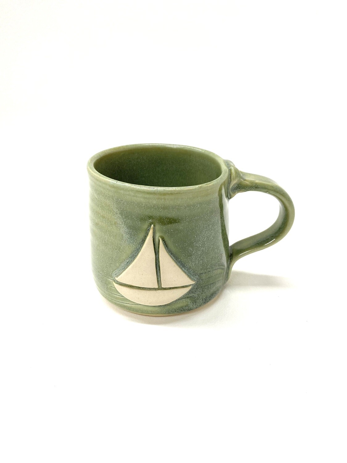 Green Sailboat Mug GA