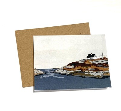 House on the Shore, Peggy's Cove Card- Kat Frick Miler 