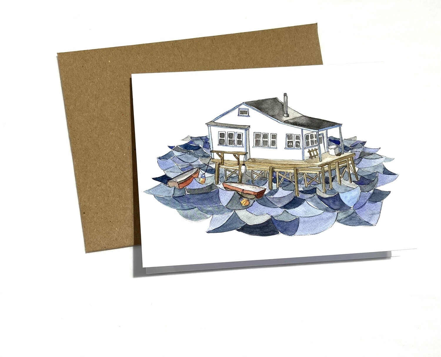 House on the Water Card- Kat Frick Miller