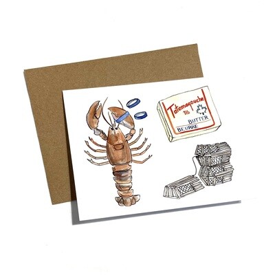Lobster Dinner Card- Kat Frick Miller 