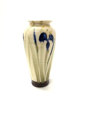 Sml Narrow White Iris Vase - Birdsall-Worthington Pottery 