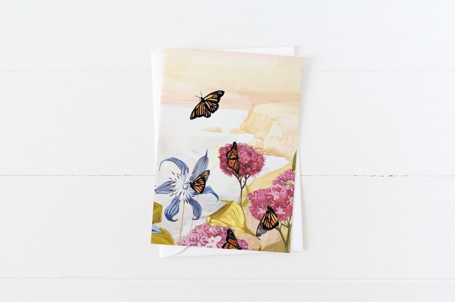 Milkweed and Monarchs Card- Briana Corr Scott