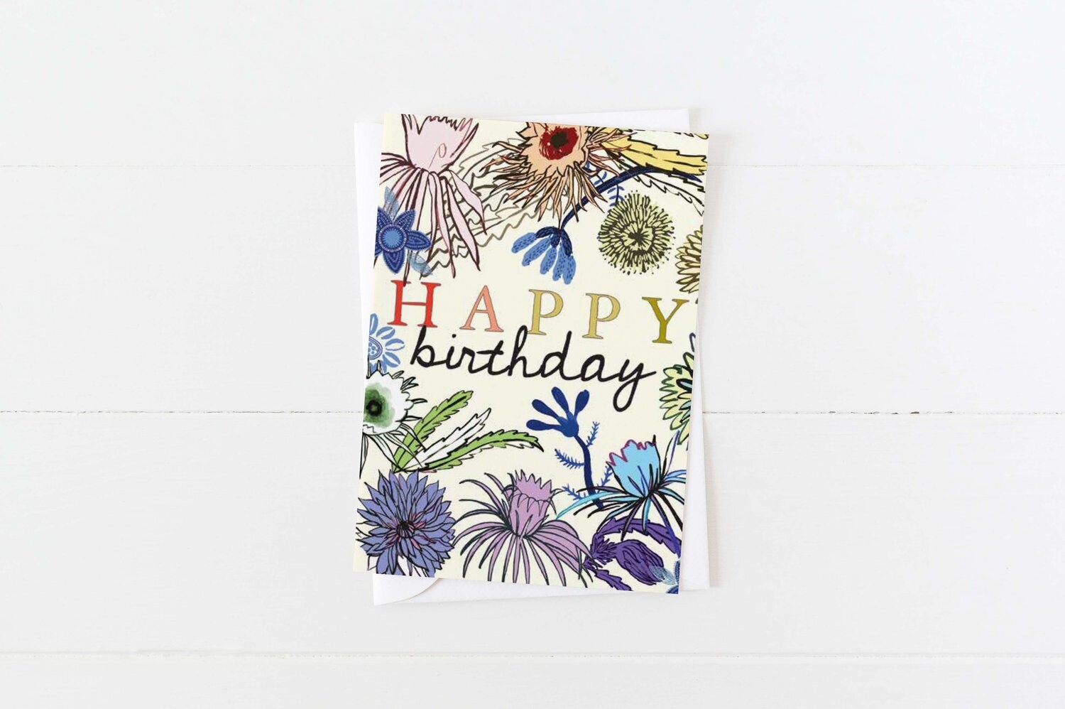 Rainbow Happy Birthday Card- Briana Corr Scott 