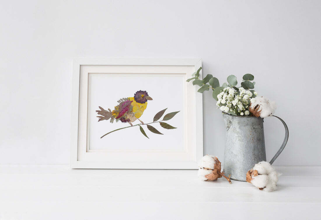 Flower Bird Print - Seek & Bloom