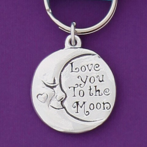 Love you to the Moon and Back Keychain- Basic Spirit 