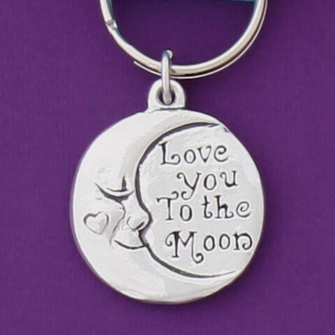 Love you to the Moon and Back Keychain- Basic Spirit Love you to the Moon and Back Keychain- Basic Spirit