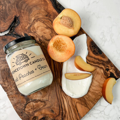 Sweet Peaches and Cream 10oz Candle