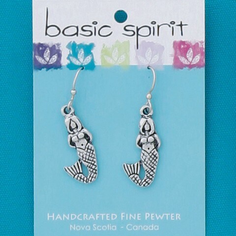 Mermaid Pewter Earrings- Basic Spirit 