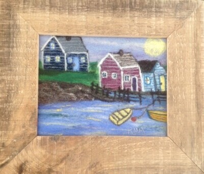Paper Moon, Needle Felting 