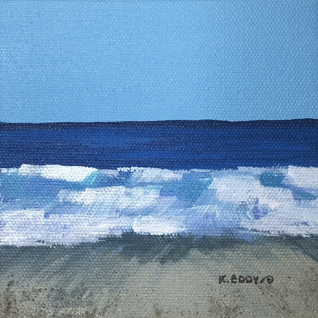 Refreshing Wave at Crystal Crescent Beach, Nova Scotia 