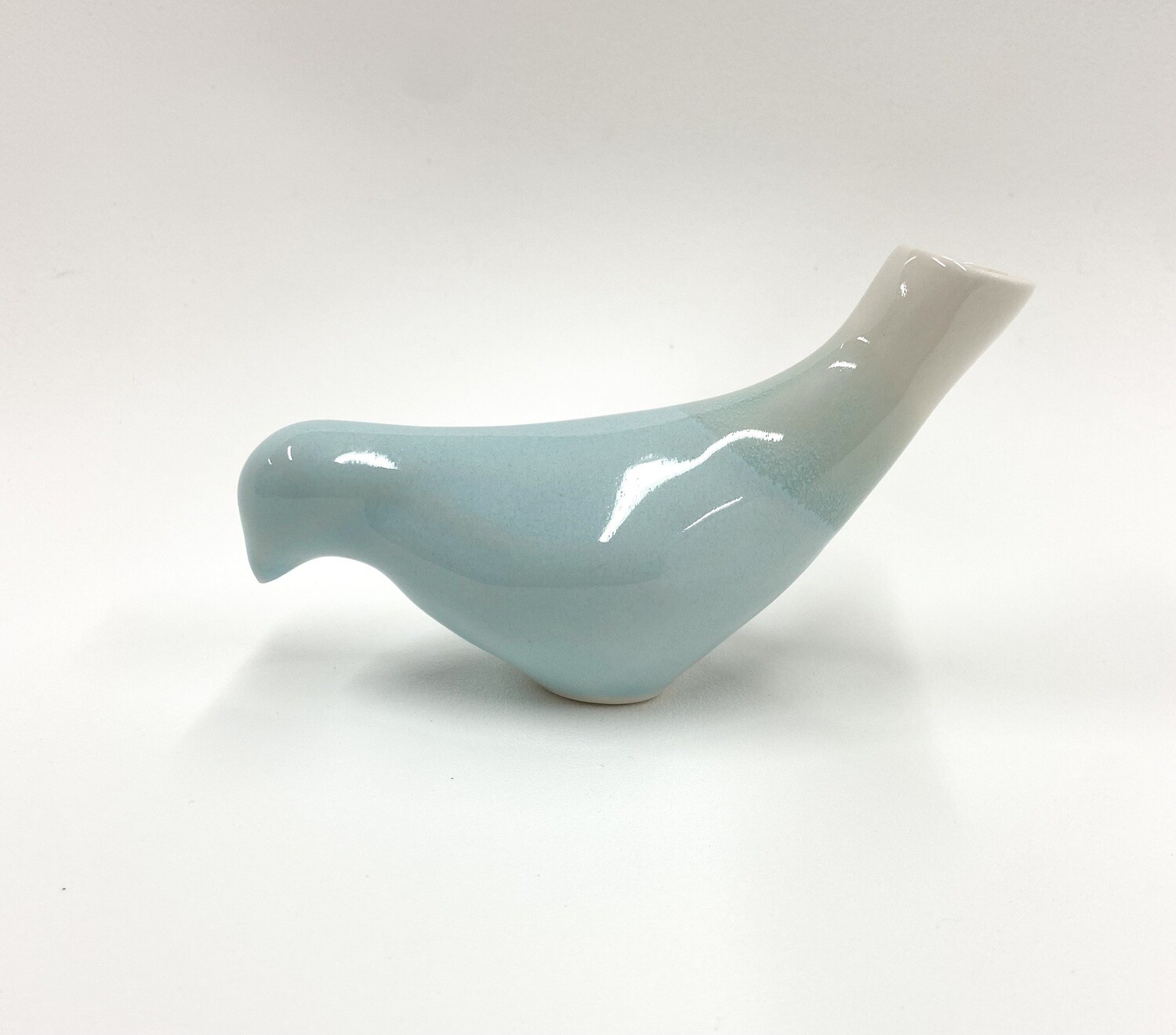 Drinking Bird Robin's Egg Blue Vase- Rachel de Conde 