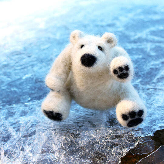 Polar Bear Felting Kit