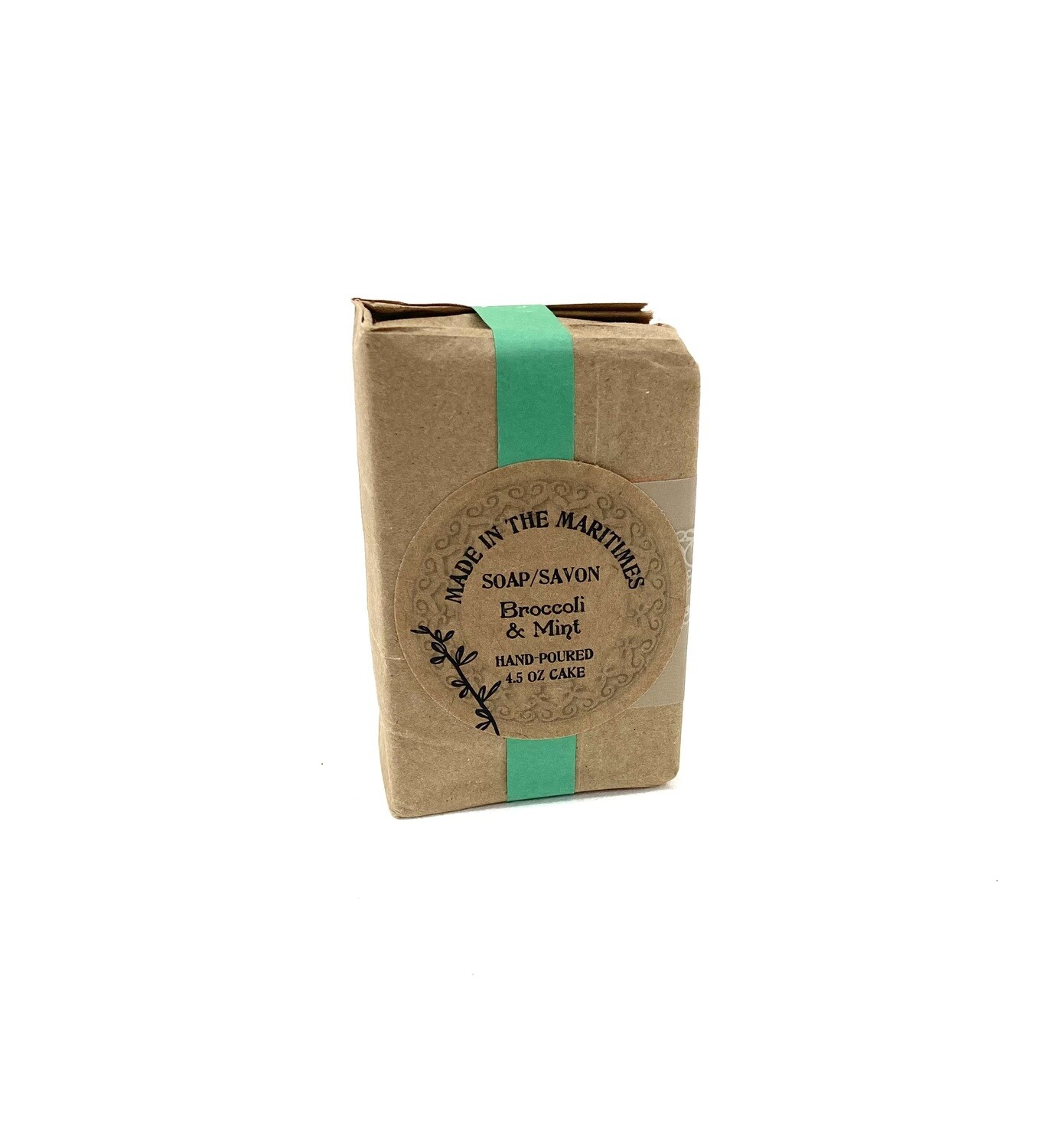 Broccoli and Mint Made in the Maritimes Soap