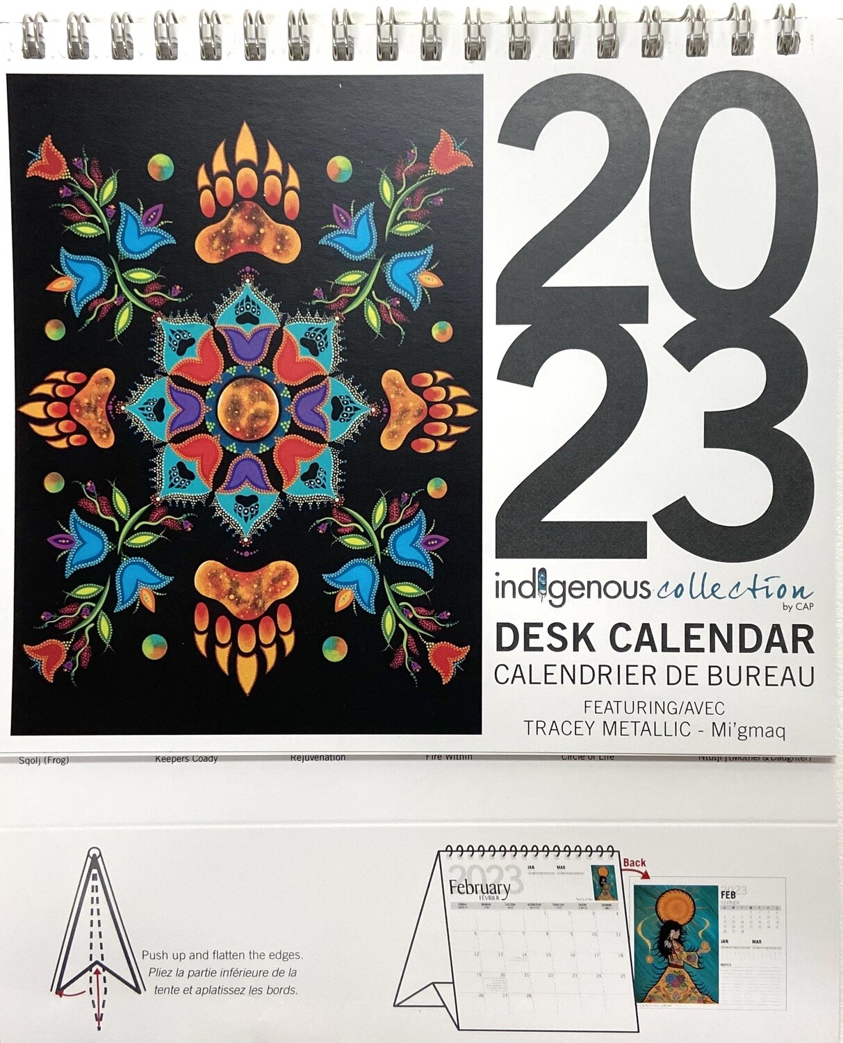 Tracey Metallic- 2023 Desk Calendar 