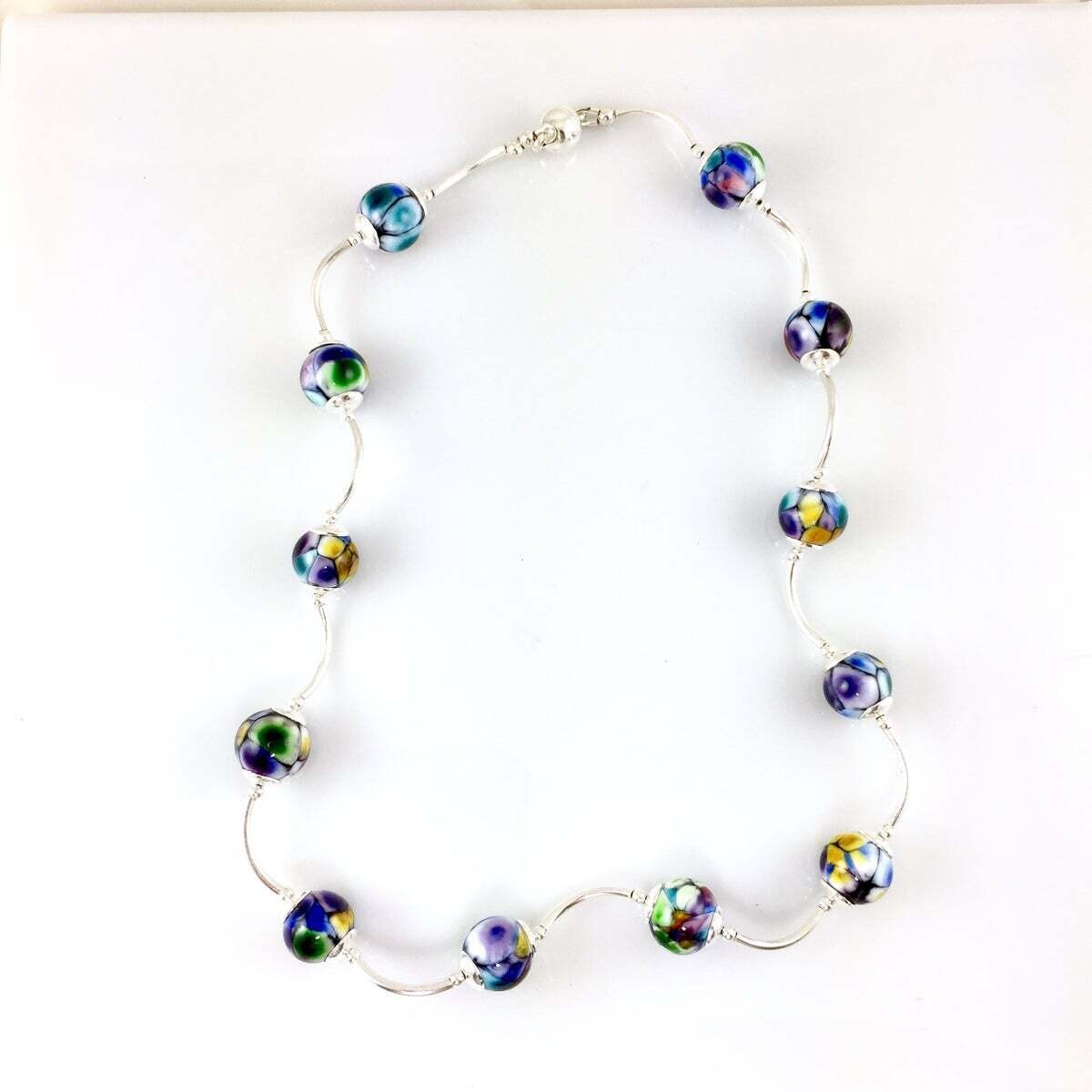 Stain Glass Full Necklace- Point of View Glass