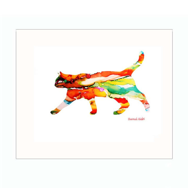 Stalking Cat Print- Hannah Hicks