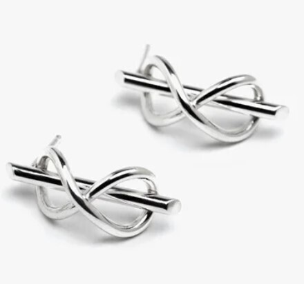 Infinity Stud Earrings ss- Constantine Designs 