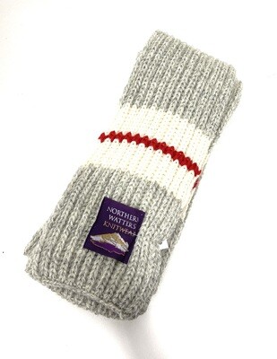 Cherry Stripe Skinny Scarf- Northern Watters Knitwear