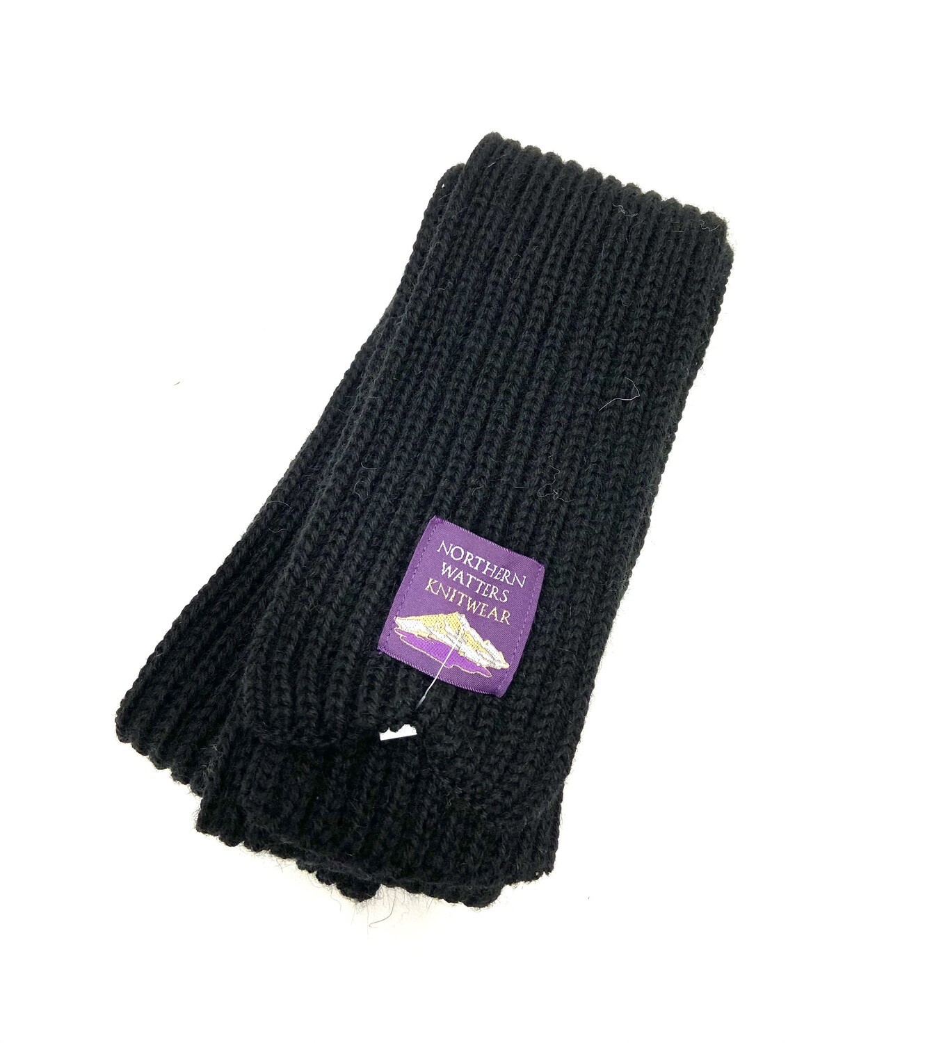 Black Skinny Scarf- Northern Watters Knitwear