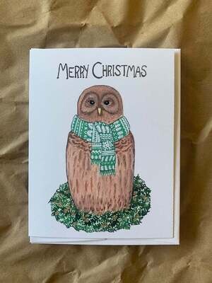 Merry Christmas Owl Card- Sarah Duggan  