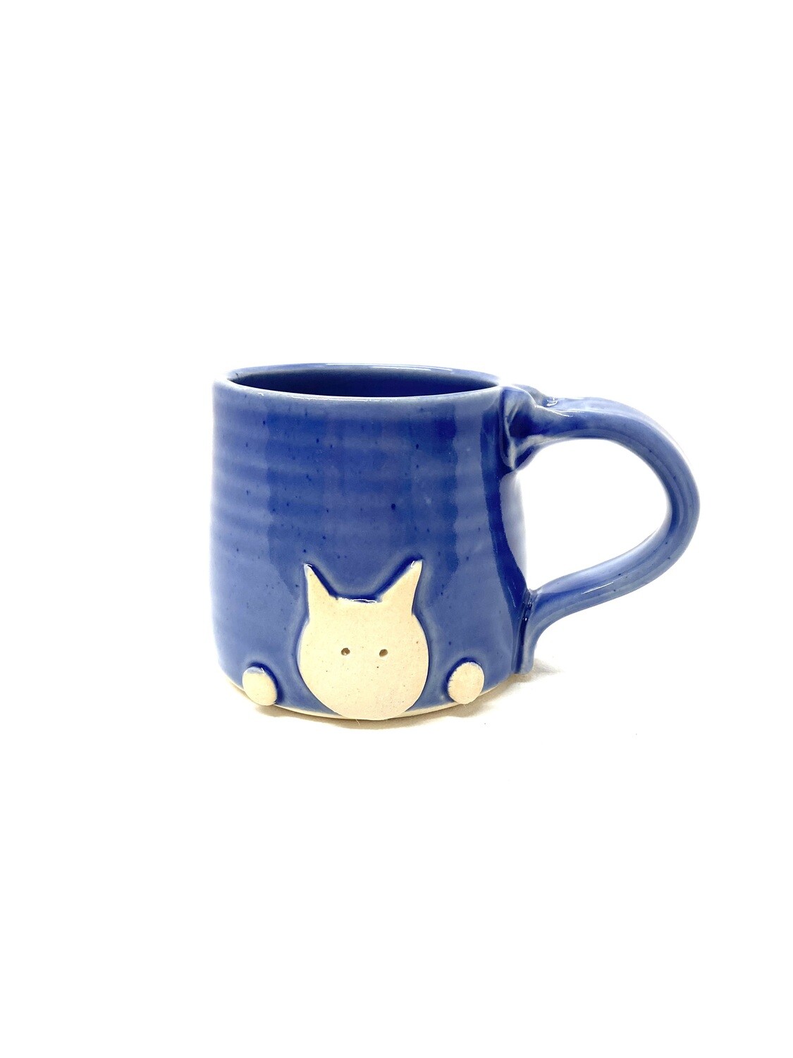 Dark Blue Cat Mug- Ginette Arsenault Dark Blue Cat Mug- Ginette Arsenault