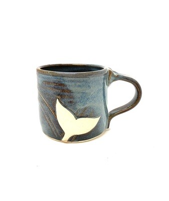 Denim Whale Tail Mug- Ginette Arsenault 