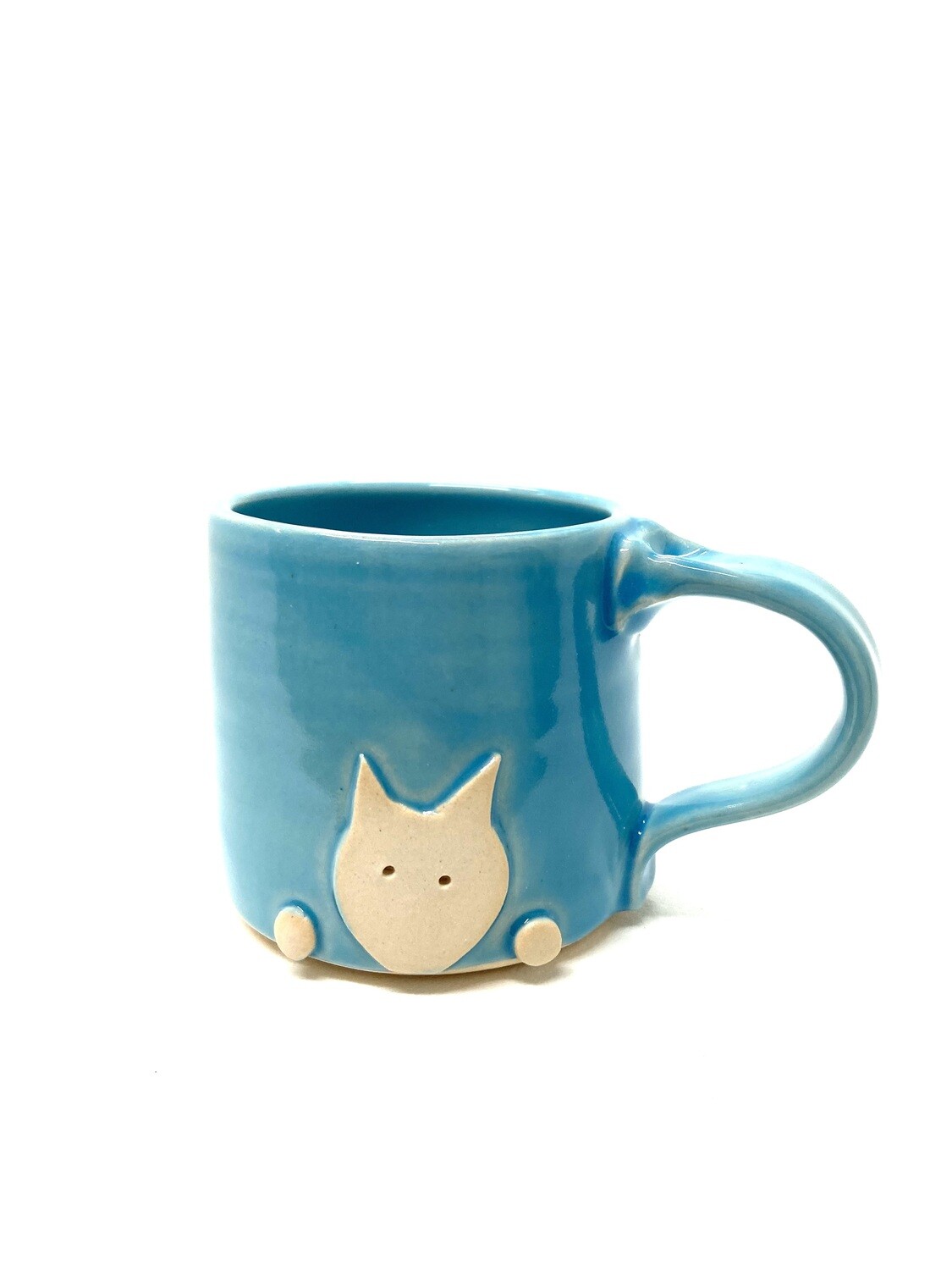 Sky Blue Cat Mug- Ginette Arsenault 